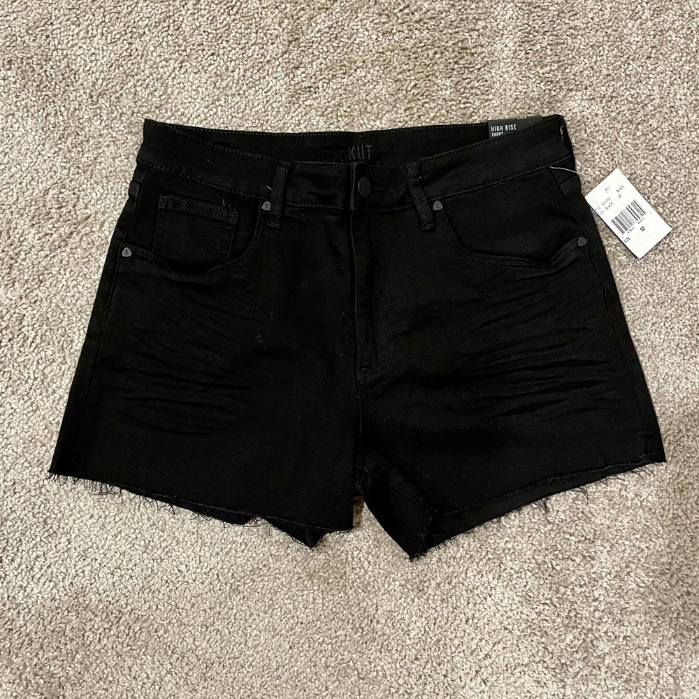 KUT Kurtis High Rise Scissor Cut, Size 10, Black